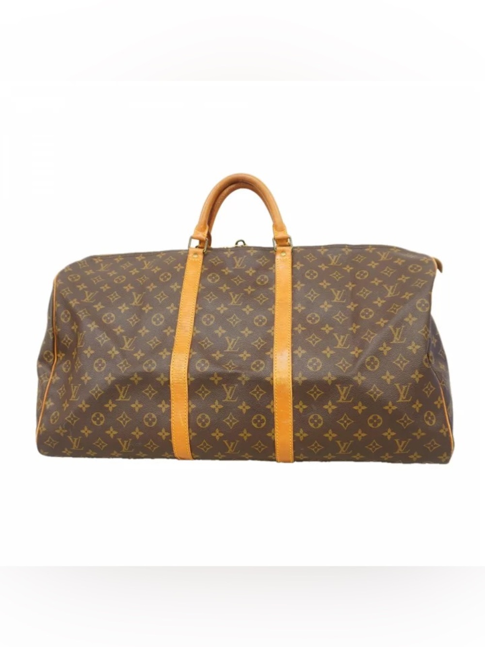 Authentic Louis Vuitton keepall 60 duffle bag monogram travel weekend